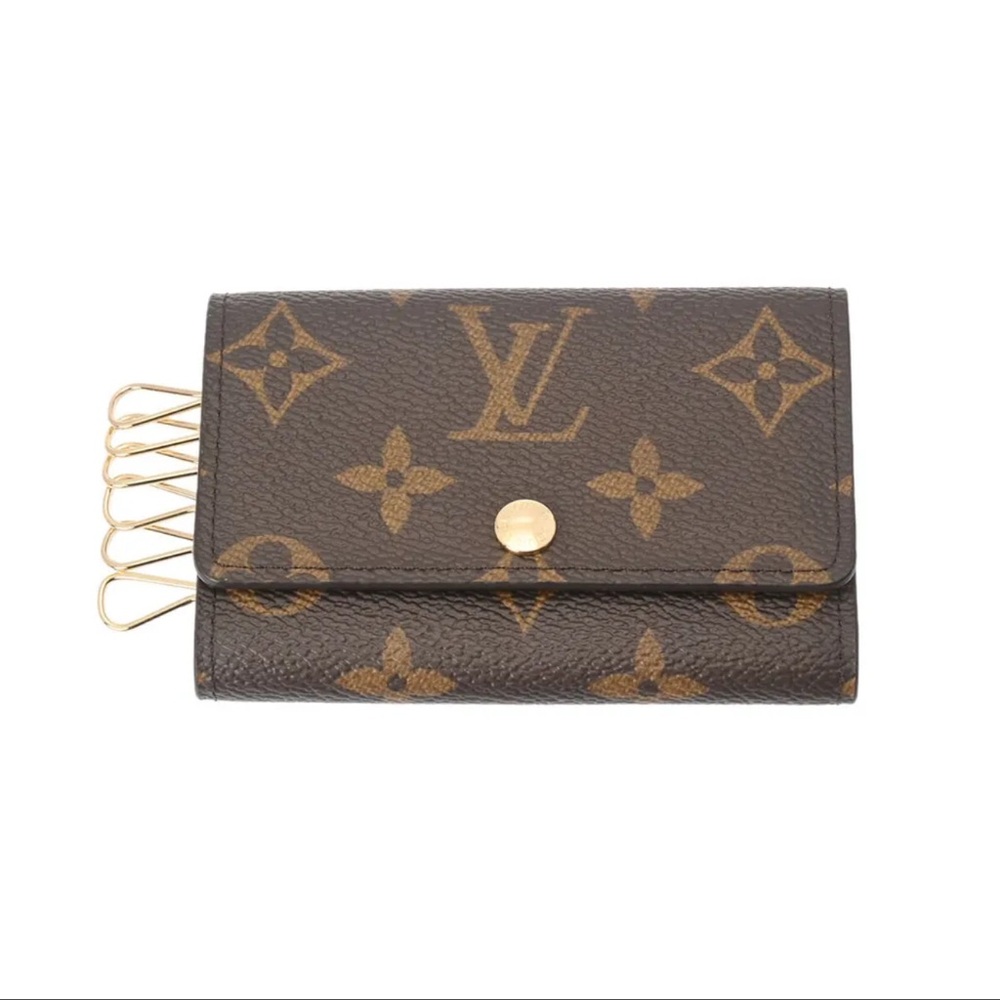 LOUIS VUITTON Monogram Multicles6 Old Hardware Brown M62630